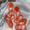 ABSTRACT POLYMER CLAY earrings/Statement Earrings for gift/bridesmaid gifts for wedding